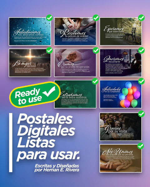 MEGA PACK - Postales Digitales para tu Iglesia